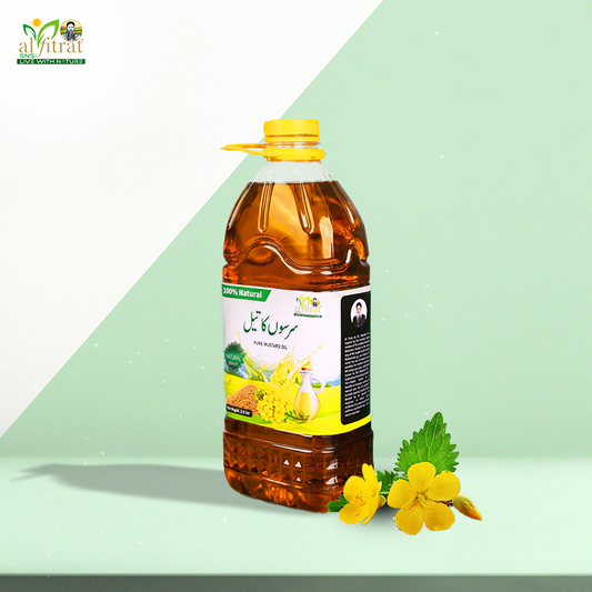 Pure & Natural Mustard Oil (Sarson Ka Tel) 1L, 3L, 5L | Al Fitrat