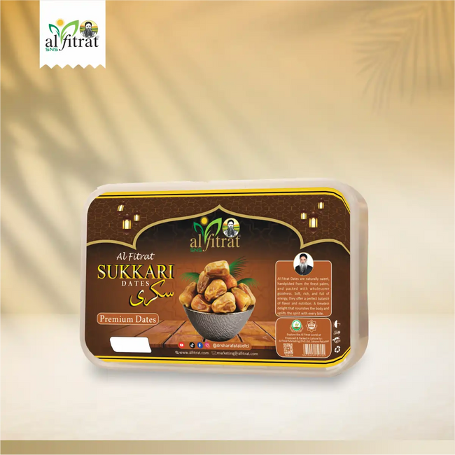 Sukri Dates 500g & 1kg – Naturally Sweet & Fresh | Al Fitrat Hover Image