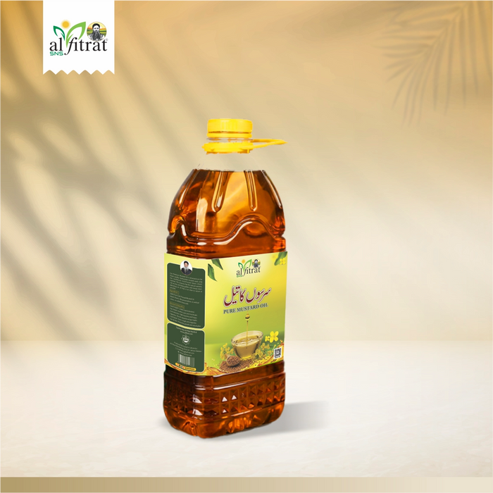 Pure & Natural Mustard Oil (Sarson Ka Tel) 1L, 3L, 5L | Al Fitrat